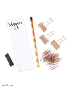 ALDI BLACK COPPER STATIONERY SET